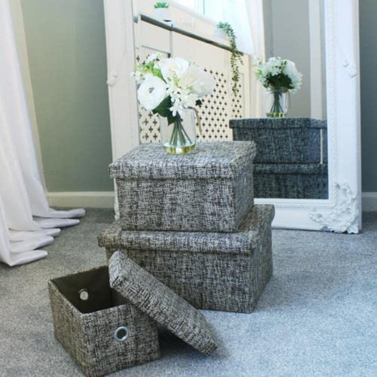 Brambly Cottage MantraRaj 3Pcs Urban Rectangular Paper Storage Box Set